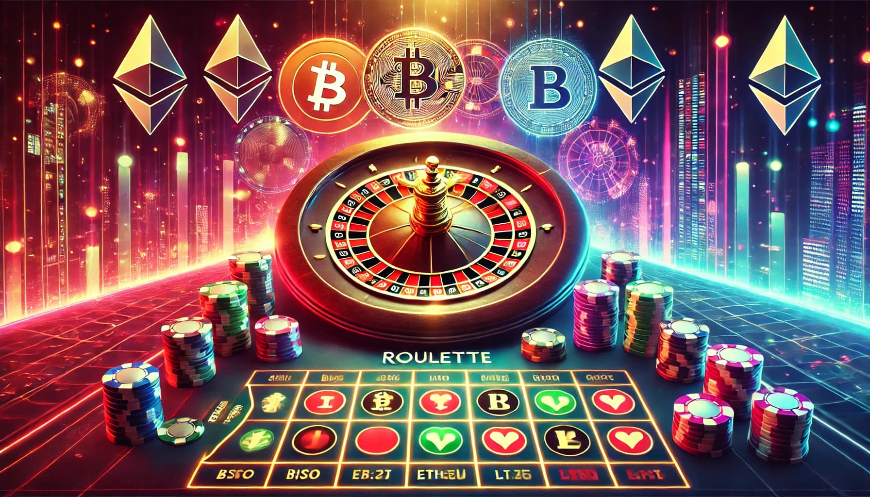Crypto Roulette with Bitcoin and Ethereum